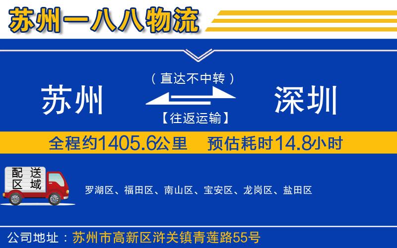 蘇州到深圳物流專(zhuān)線(xiàn)